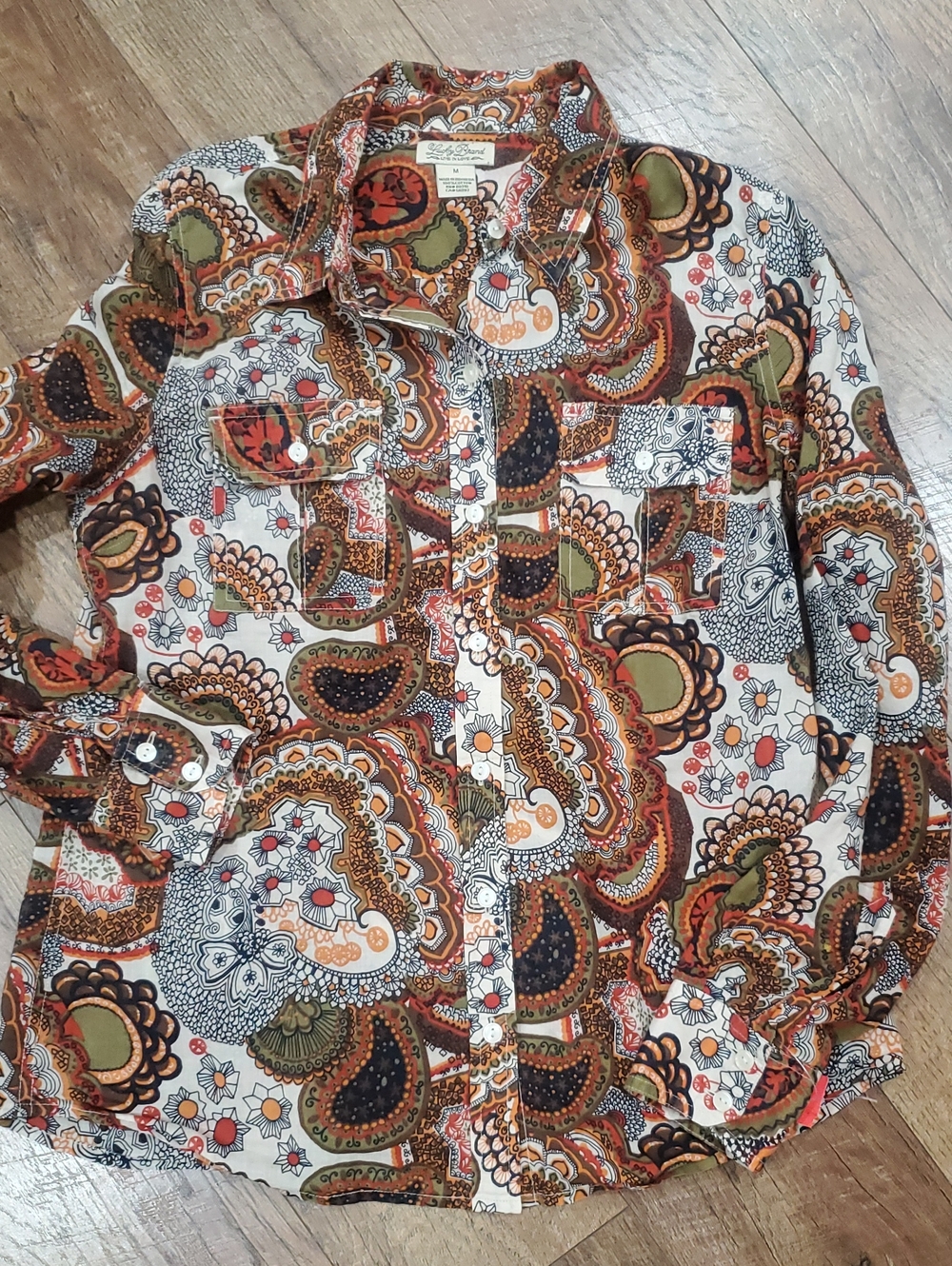 Lucky Brand Womens Button Down Shirt